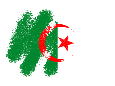 アルジェリアの国旗-クレヨン1
