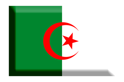 アルジェリア民主人民共和国の国旗-板チョコ