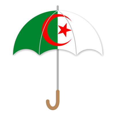 アルジェリア民主人民共和国の国旗-傘