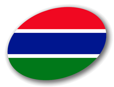 ガンビア・イスラム共和国の国旗-楕円