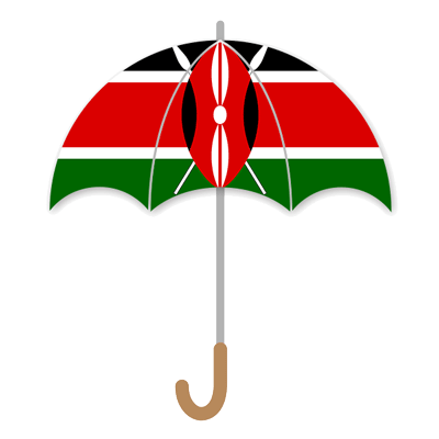 ケニア共和国の国旗-傘