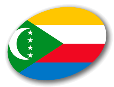 コモロ連合の国旗-楕円