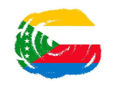 コモロ連合の国旗-クラヨン2