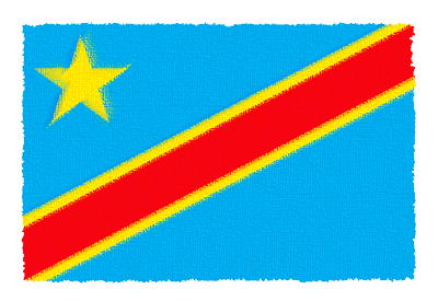 コンゴ民主共和国の国旗-パステル