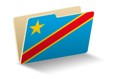コンゴ民主共和国の国旗-フォルダ