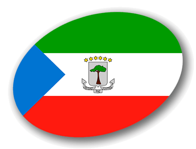 赤道ギニア共和国の国旗-楕円