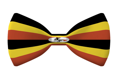 ウガンダ共和国の国旗-蝶タイ