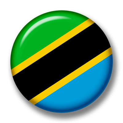 タンザニア連合共和国の国旗-缶バッジ