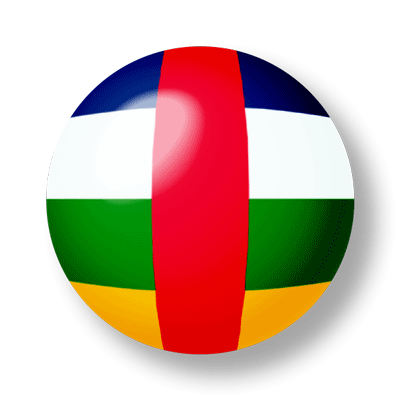 中央アフリカ共和国の国旗-ビー玉