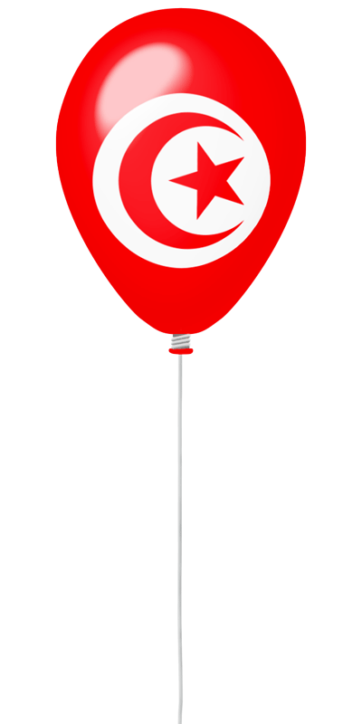 チュニジア共和国の国旗-風せん