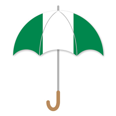 ナイジェリア連邦共和国の国旗-傘