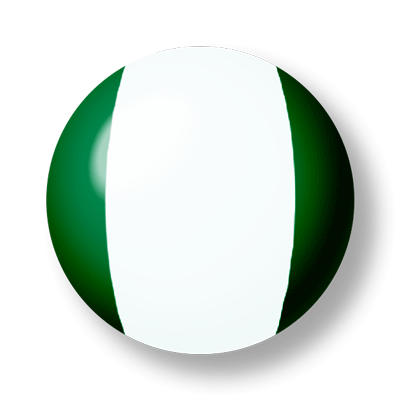 ナイジェリア連邦共和国の国旗-ビー玉