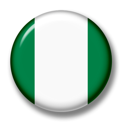 ナイジェリア連邦共和国の国旗-缶バッジ