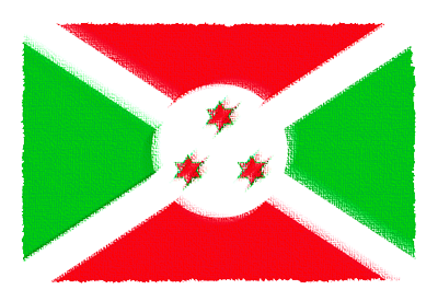 ブルンジ共和国の国旗-パステル