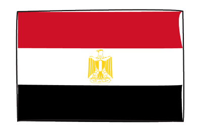 エジプト・アラブ共和国の国旗-グラフィティ