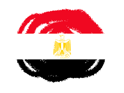 エジプト・アラブ共和国の国旗-クラヨン2