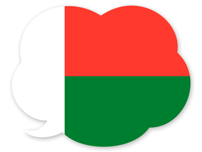 マダガスカル共和国の国旗-吹き出し