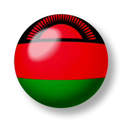 マラウィ共和国の国旗-ビー玉