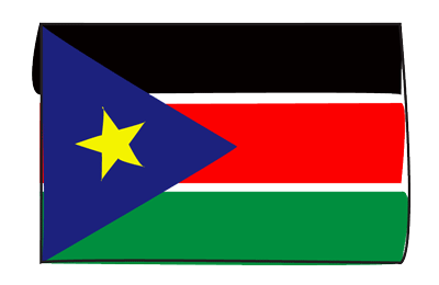 南スーダン共和国の国旗-グラフィティ