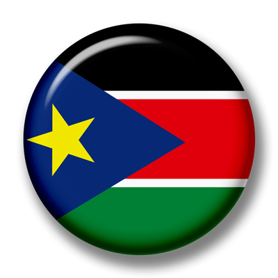 南スーダン共和国の国旗-缶バッジ