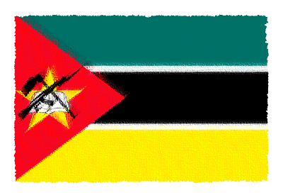 モザンビーク共和国の国旗-パステル