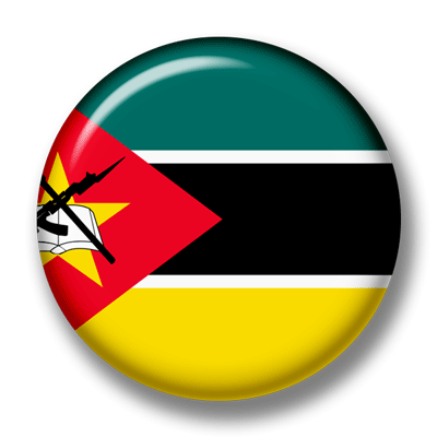 モザンビーク共和国の国旗-缶バッジ