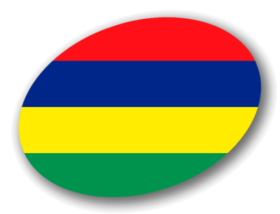 モーリシャス共和国の国旗-楕円