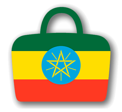 エチオピア連邦民主共和国の国旗-バッグ
