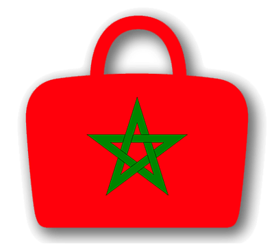 モロッコ王国の国旗-バッグ