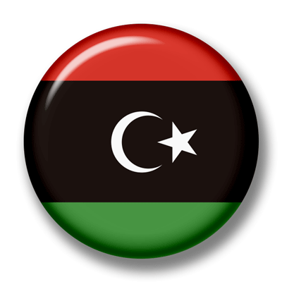 リビアの国旗-缶バッジ