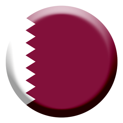 カタール国の国旗-コイン