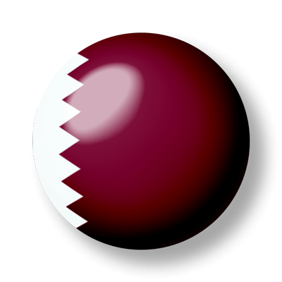 カタール国の国旗-ビー玉