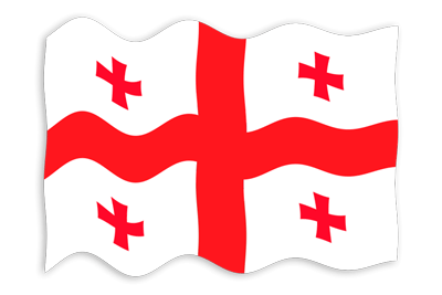 ジョージアの国旗-波