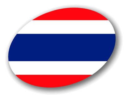 タイ王国の国旗-楕円