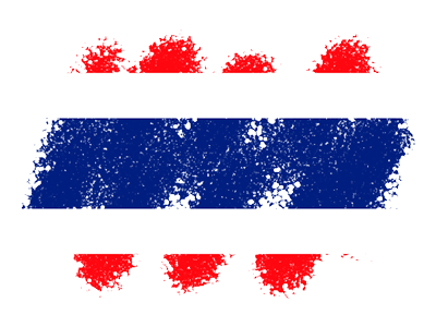 タイ王国の国旗-クレヨン1