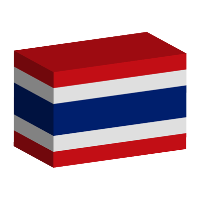 タイ王国の国旗-積み木