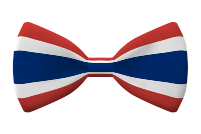 タイ王国の国旗-蝶タイ