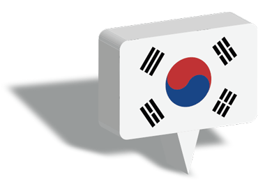 大韓民国の国旗-マップピン