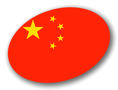 中華人民共和国の国旗-楕円
