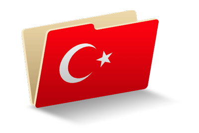 トルコ共和国の国旗-フォルダ