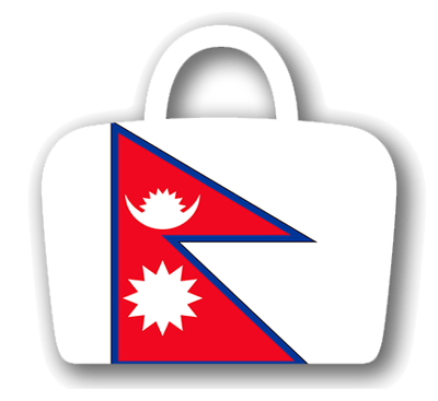 ネパール連邦民主共和国の国旗-バッグ