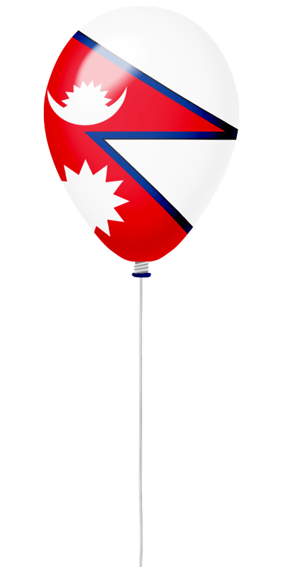 ネパール連邦民主共和国の国旗-風せん