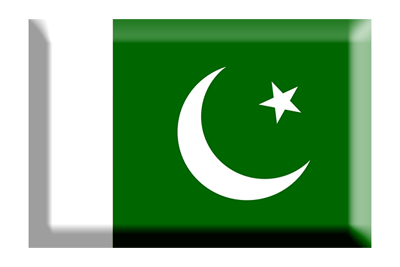 パキスタン・イスラム共和国の国旗-板チョコ