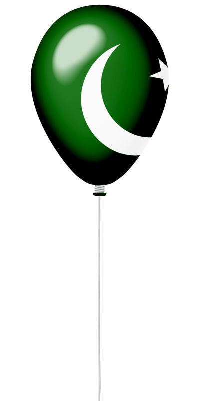 パキスタン・イスラム共和国の国旗-風せん