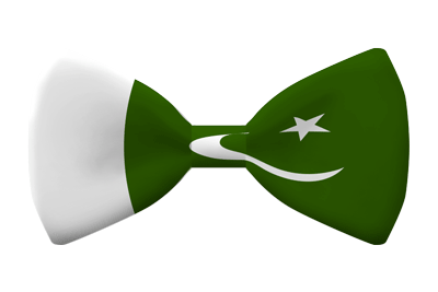 パキスタン・イスラム共和国の国旗-蝶タイ