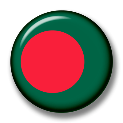 バングラデシュ人民共和国の国旗-缶バッジ