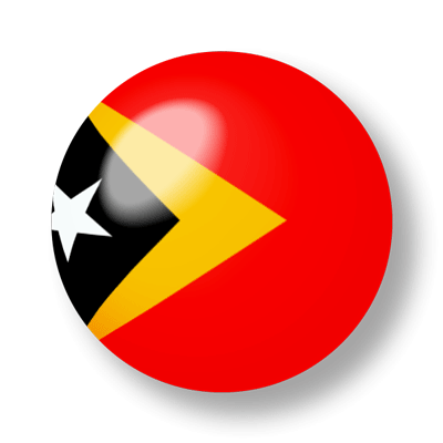 東ティモール民主共和国の国旗-ビー玉