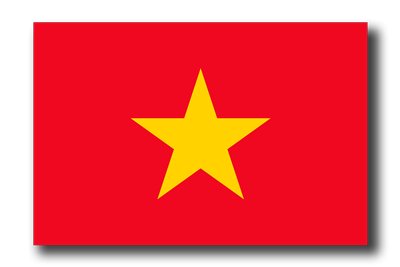 ベトナム社会主義共和国の国旗-ドロップシャドウ