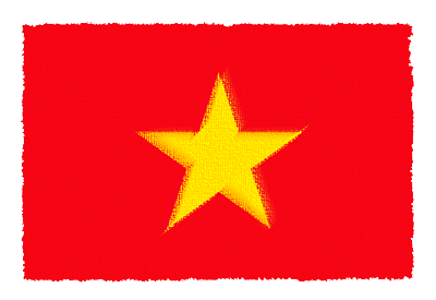 ベトナム社会主義共和国の国旗-パステル