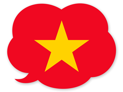 ベトナム社会主義共和国の国旗-吹き出し